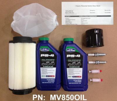 Oil and Maintenance Kit for Polaris MV850